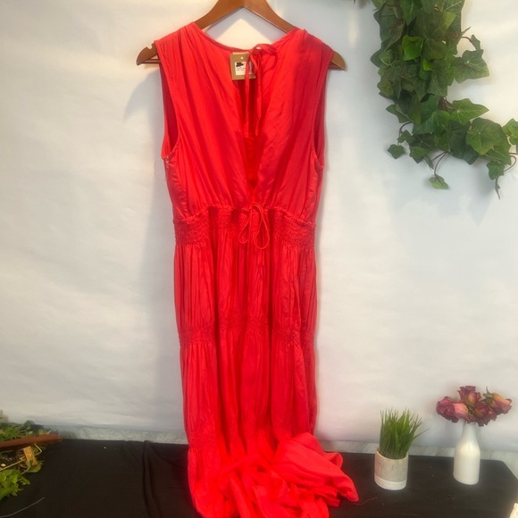 Sweet Love by Jen Hot Pink Smocking Flowy Dress - Picture 7 of 7